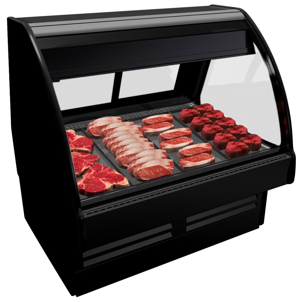 Structural Concepts GMG8 Fusion 99 3/4" Curved Glass Refrigerated Meat