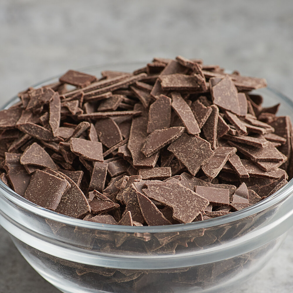 Dark Chocolate Flakes Topping 45 lb.