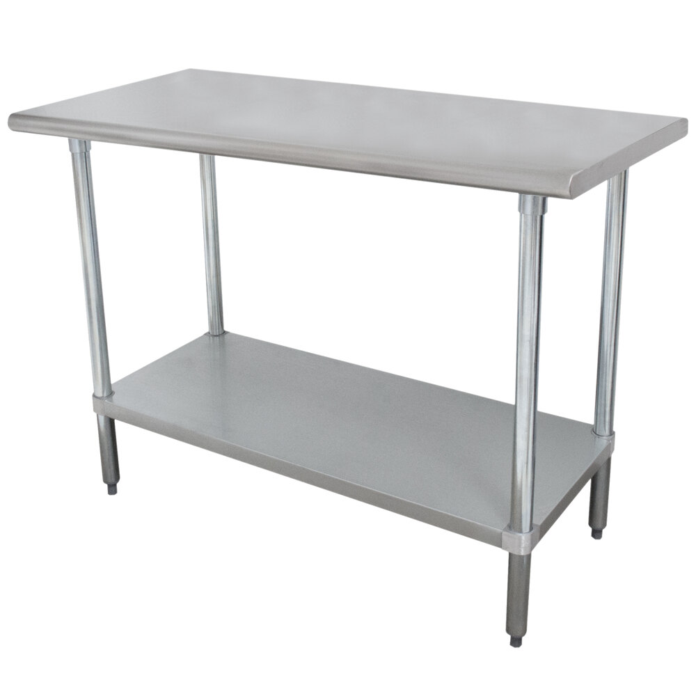 Advance Tabco SLAG184 18" x 48" 16 Gauge Stainless Steel Work Table