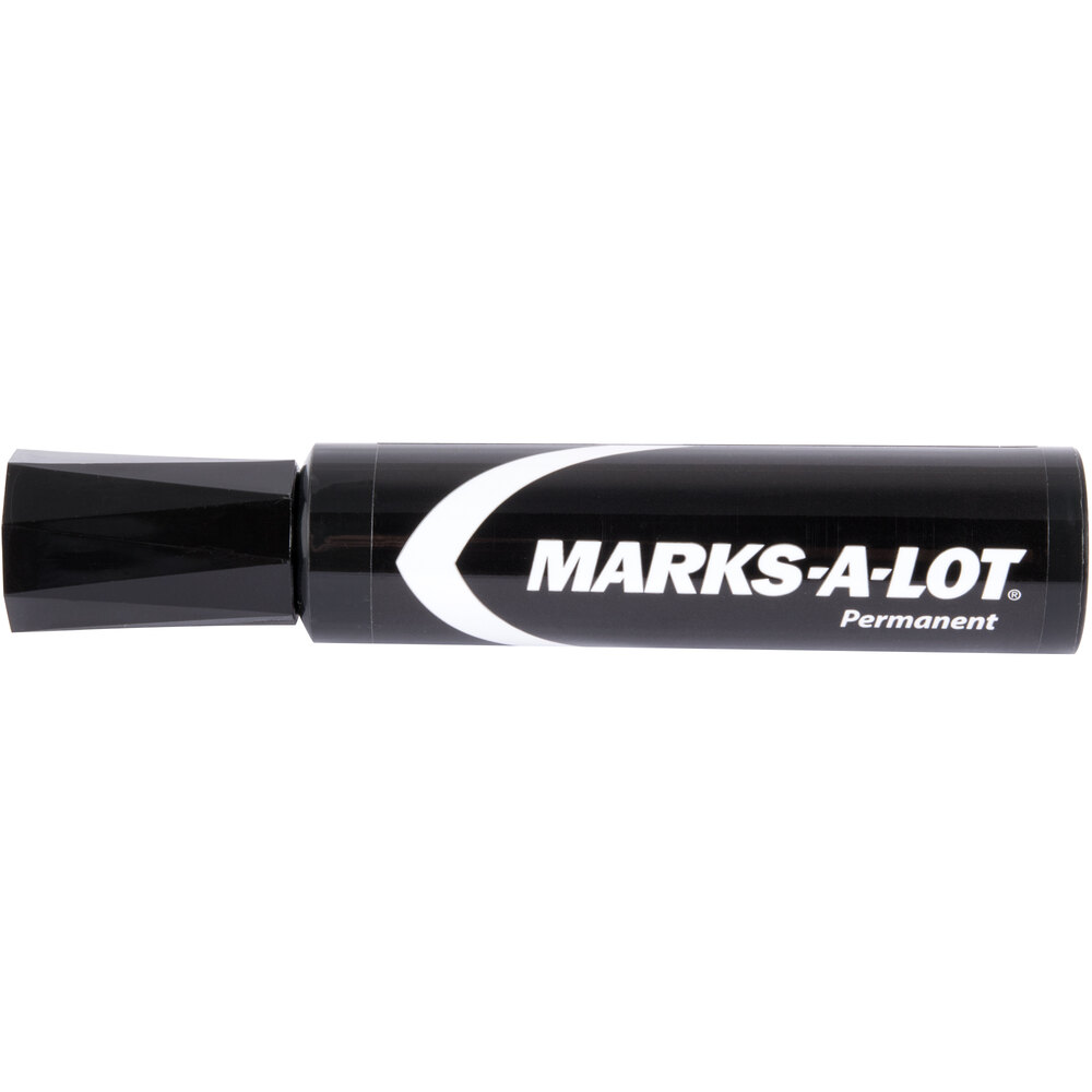 Avery® 24148 MarksALot Jumbo Black Chisel Tip Desk Style Permanent