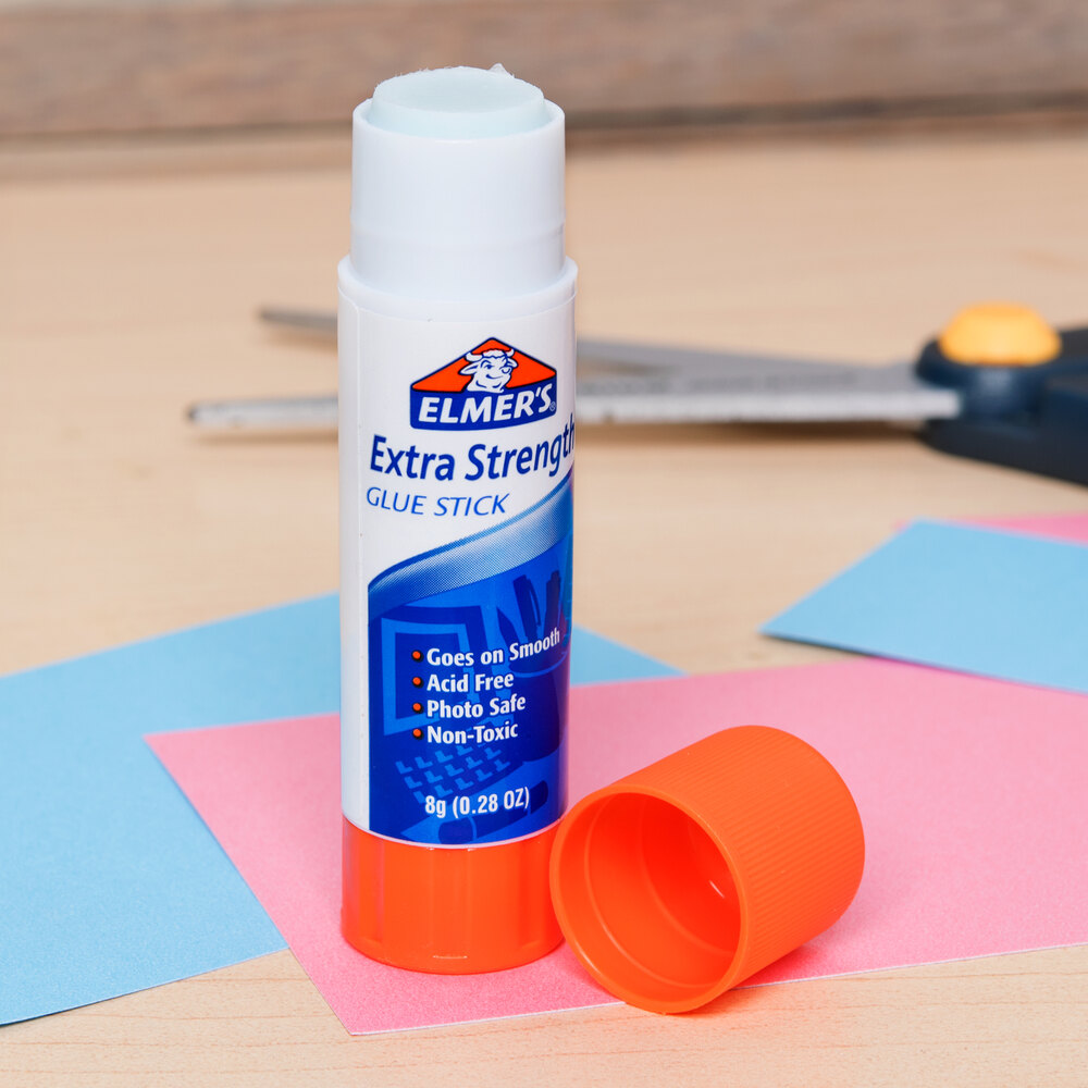 Elmer's E554 0.28 oz. Extra Strength Office Glue Stick 24/Box Elmer