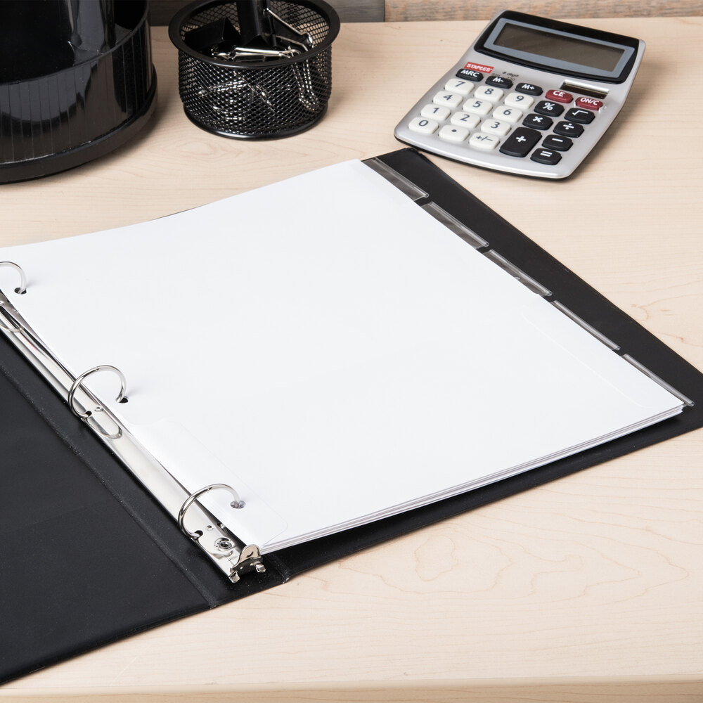 Avery 11271 5Tab Clear Insertable Tab Pocket Dividers