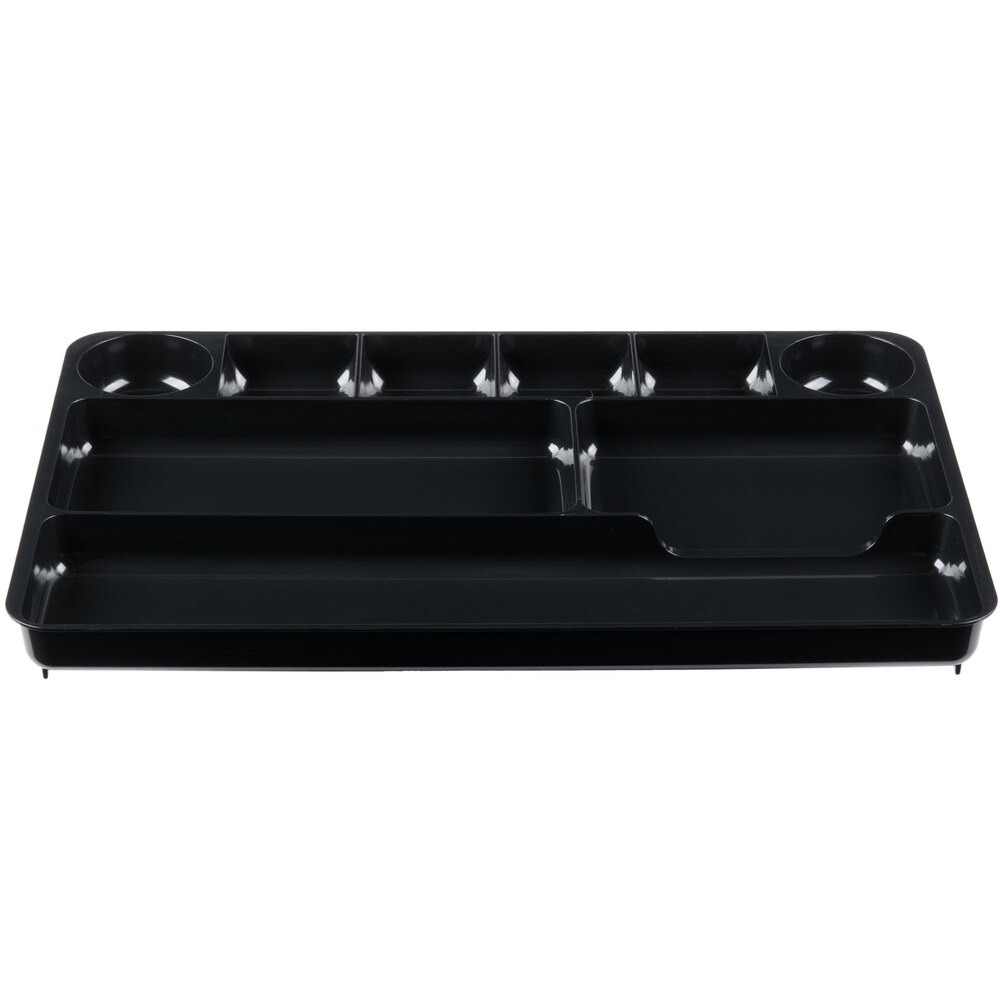 Universal UNV08120 14" x 9" x 1 1/8" Black 9 Section Plastic Drawer