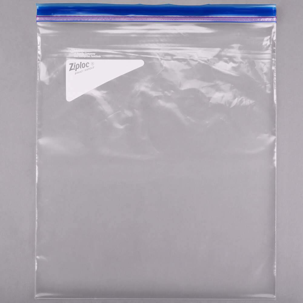 Ziploc® Two-Gallon Freezer Bags w/ Double Zipper & Write-On Label - 100 ...