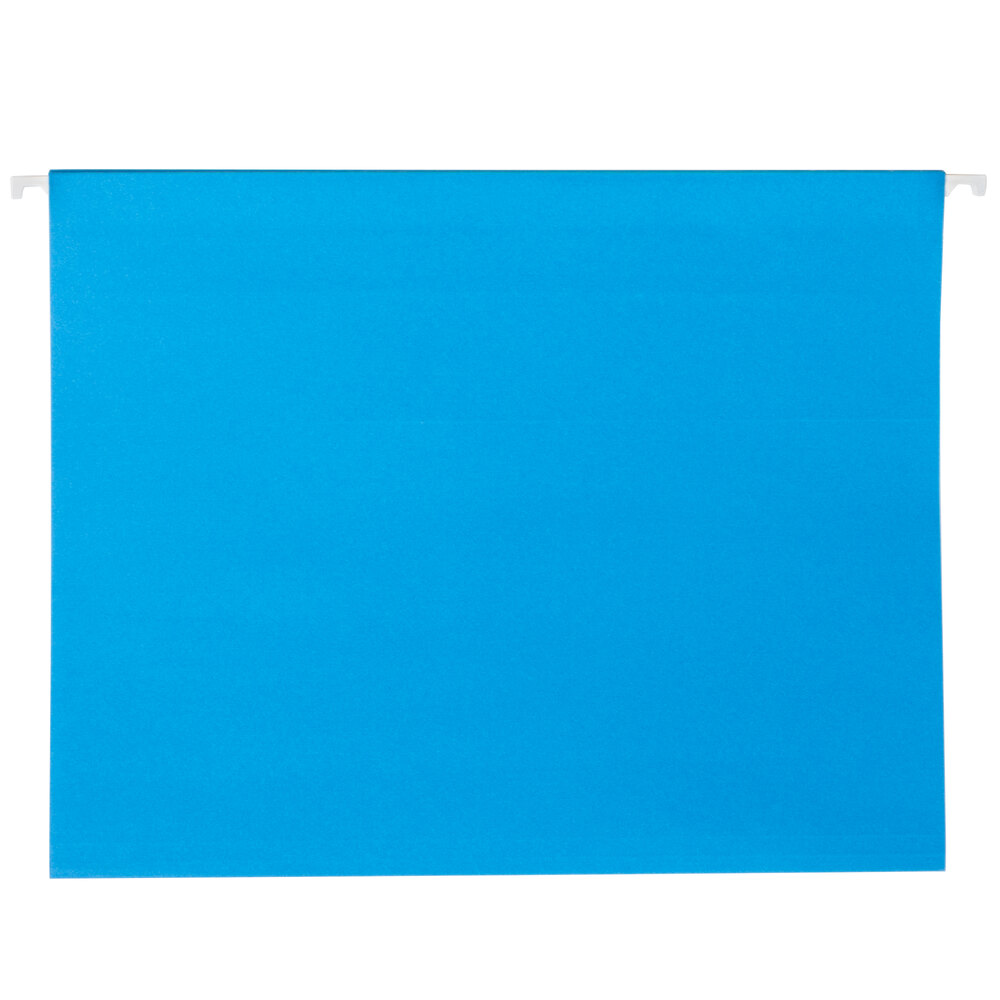UNV14116 Hanging File Folders - Letter Size, 11 Pt. Stock, Blue, Box Of 25 - View #8