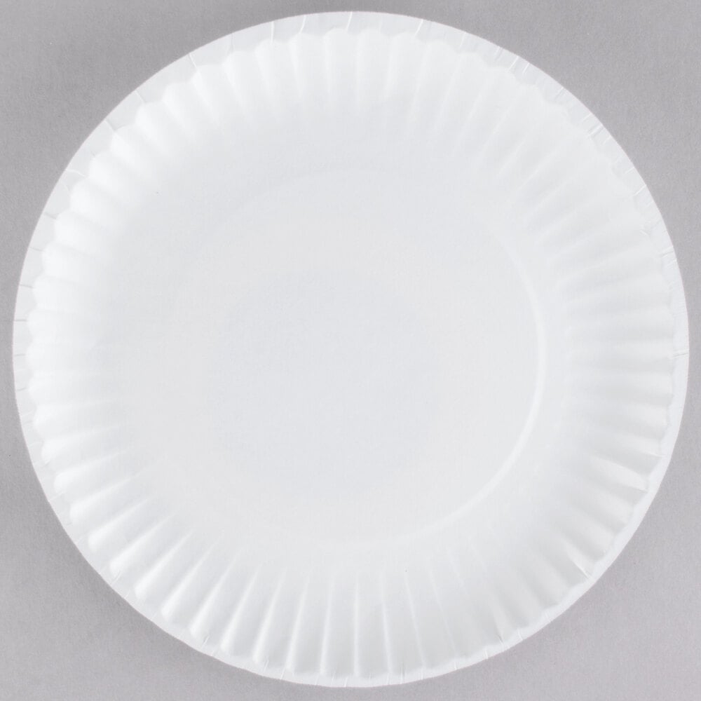 500 Count White Stock Your Home 9-Inch Paper Plates Uncoated Everyday Disposable Plates 9 Paper Plate Bulk