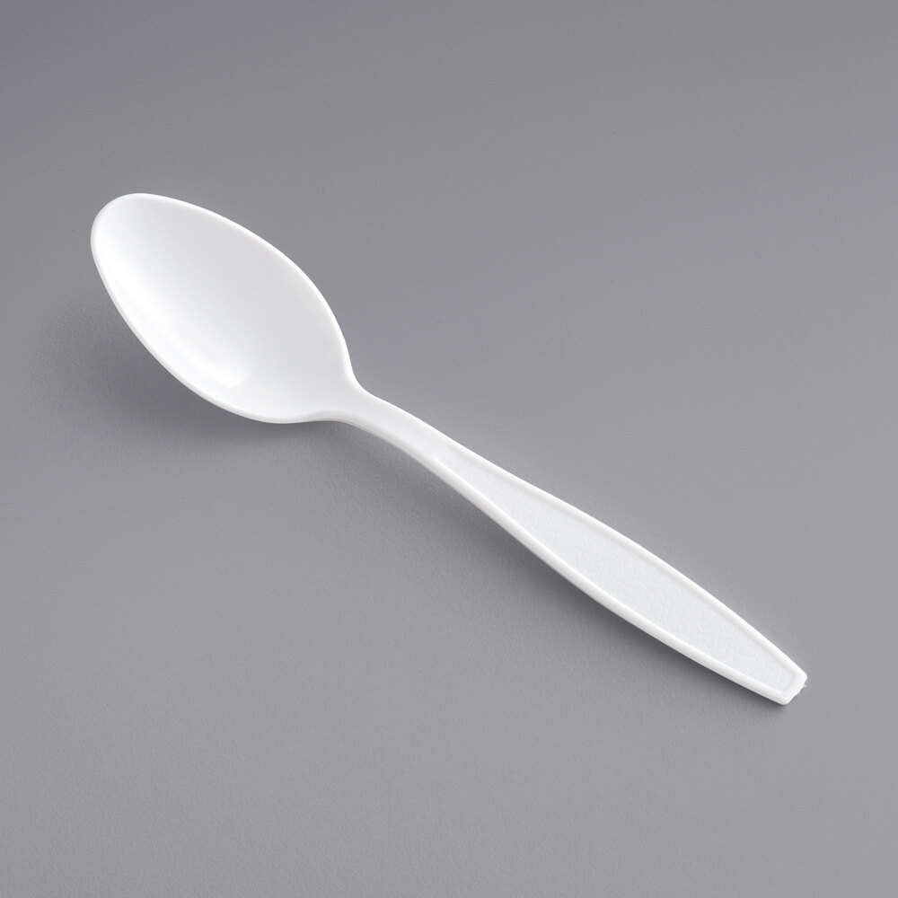 Vision Bulk White Plastic Teaspoons (1000/Case)