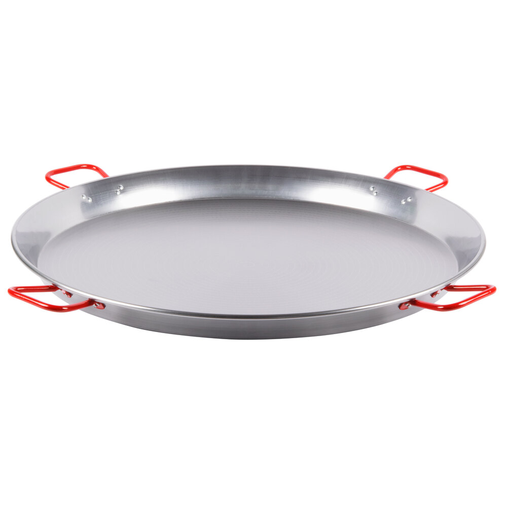35 1/2" Polished Carbon Steel Paella Pan