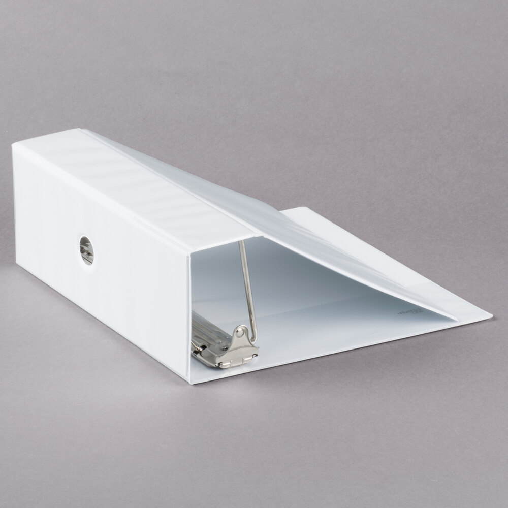 Universal UNV20997 White Economy View Binder with 5" Slant Rings