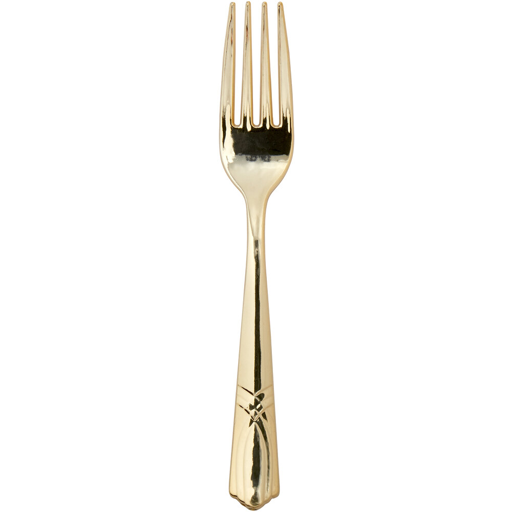 Gold Visions Heavy Weight Plastic Forks staurantStore