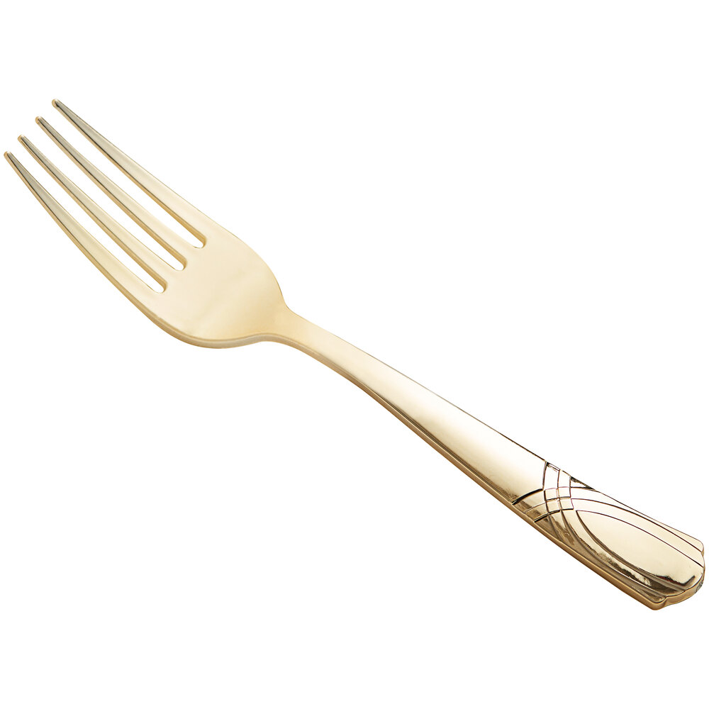 Gold Visions Heavy Weight Plastic Forks staurantStore