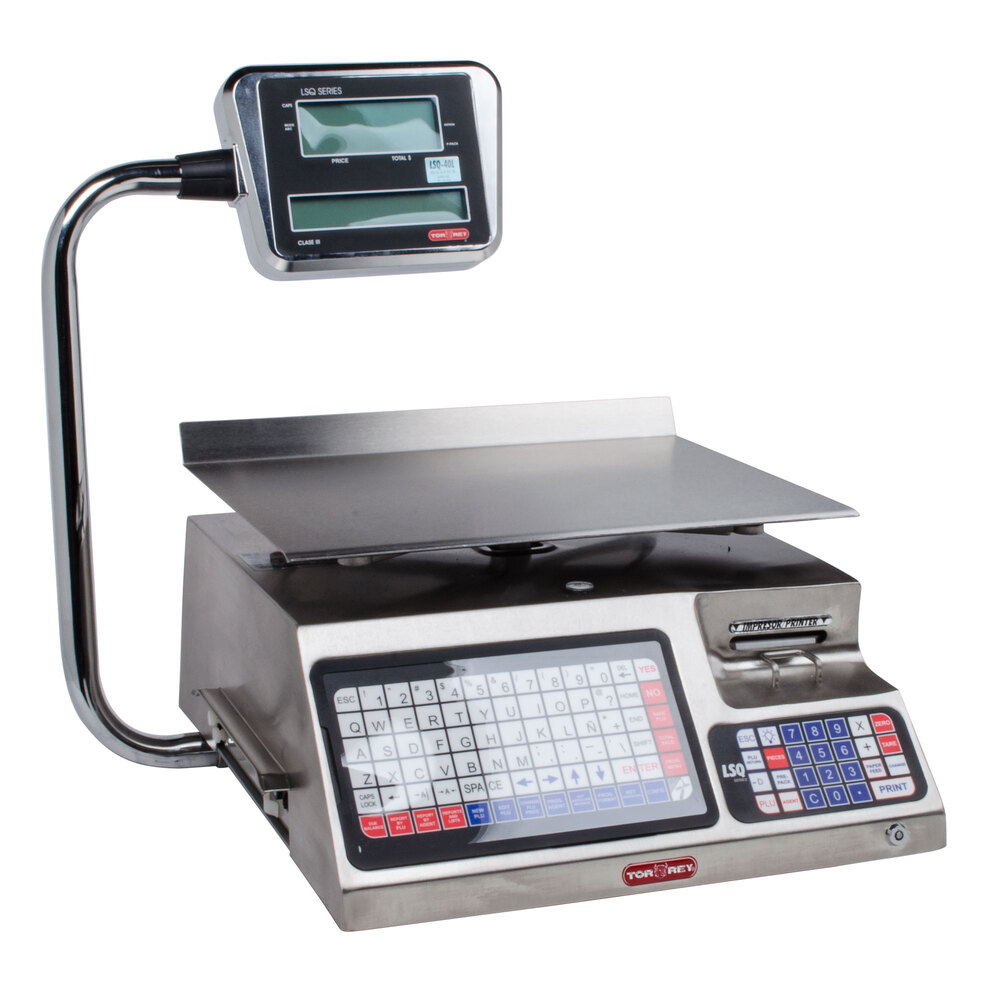 Tor Rey LSQ-40L 40 lb. Digital Price Computing Scale with Thermal Printer,  Legal For Trade