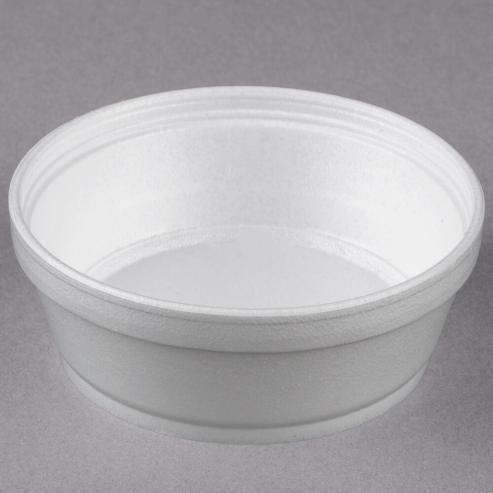 Dart 8SJ32 8 oz. White Foam Bowls in Bulk (500/Case)