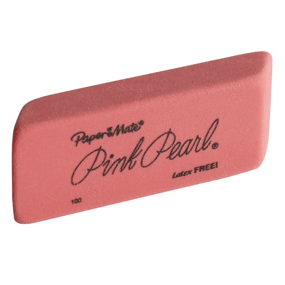 PaperMate Pink Pearl Premium Medium Rubber Eraser 2 Packs 3-Count 70502PP 