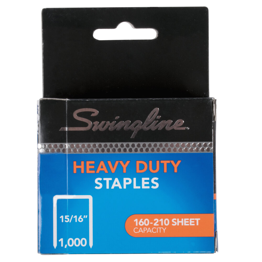 Swingline 35320 210 Strip Count HeavyDuty Chisel Point Staples 1000/Box