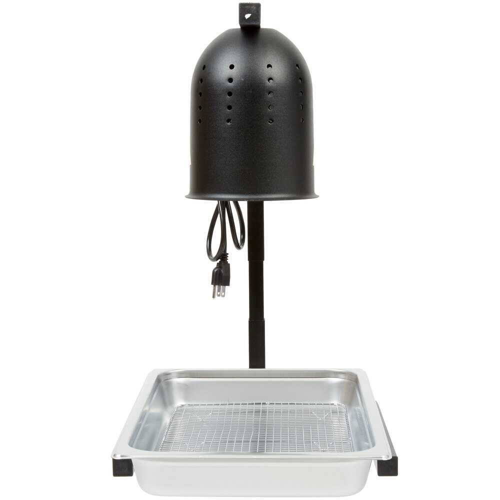 Avantco Freestanding Food Warmer Heat Lamp Station – Full Pan Grate & 2-Bulb Kit, 500W