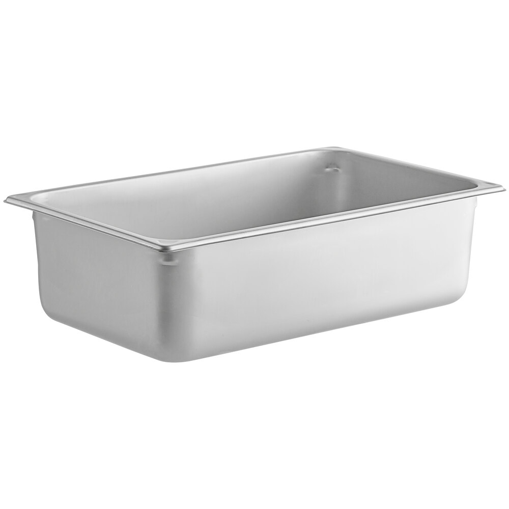 Vigor Stainless Steel Hotel Pan (Full Size) 6"