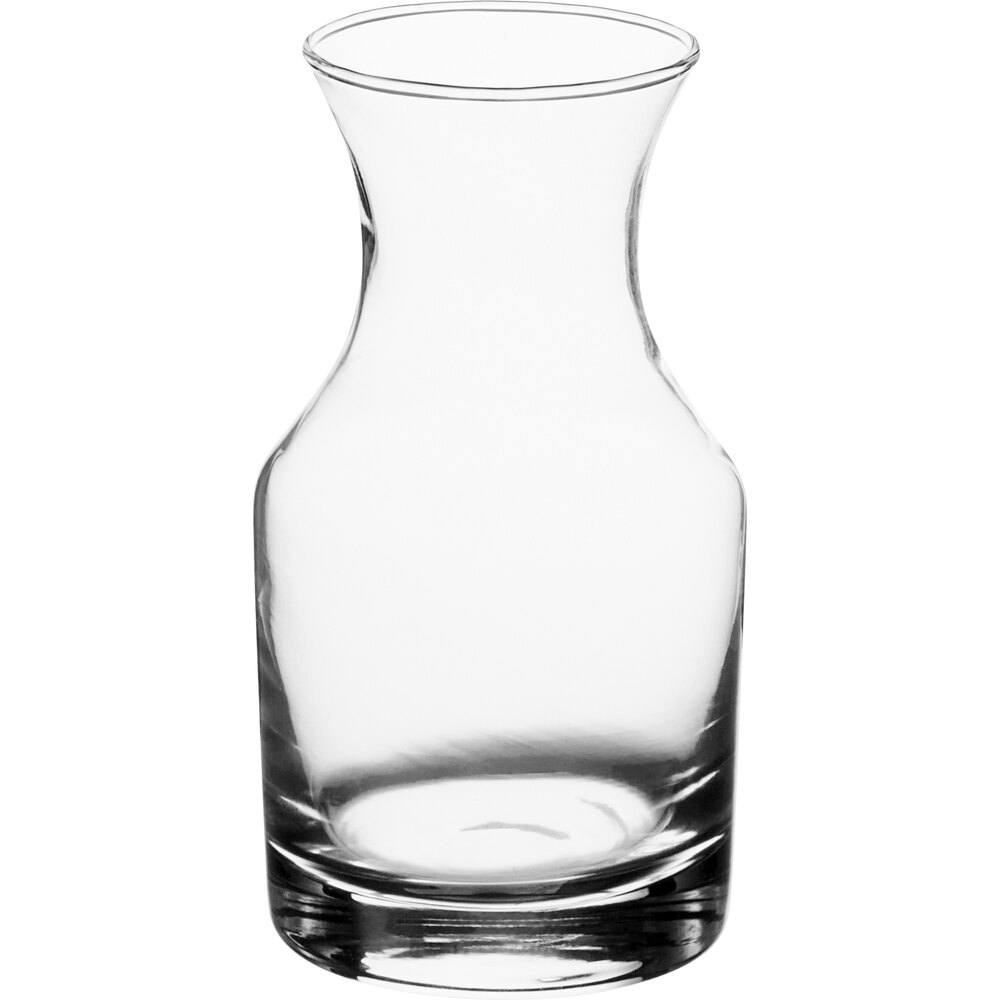 Acopa Slim 6 oz. Glass Carafe - 12/Case