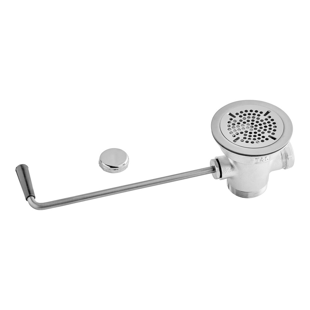 T&S B-3952 Waste Drain Valve with Twist Handle - 3 1/2
