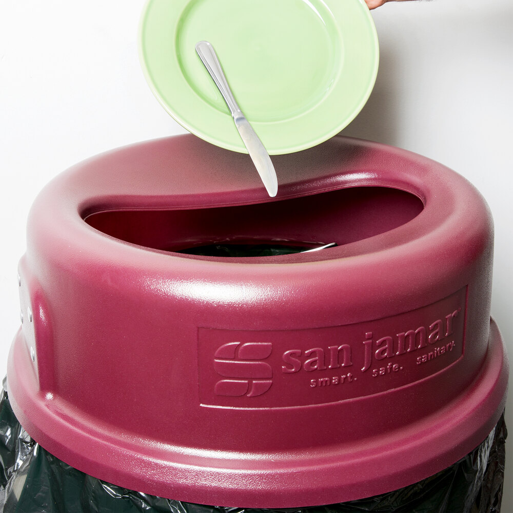 San Jamar KA3200 KatchAll Flatware Retriever 32 Gallon Trash