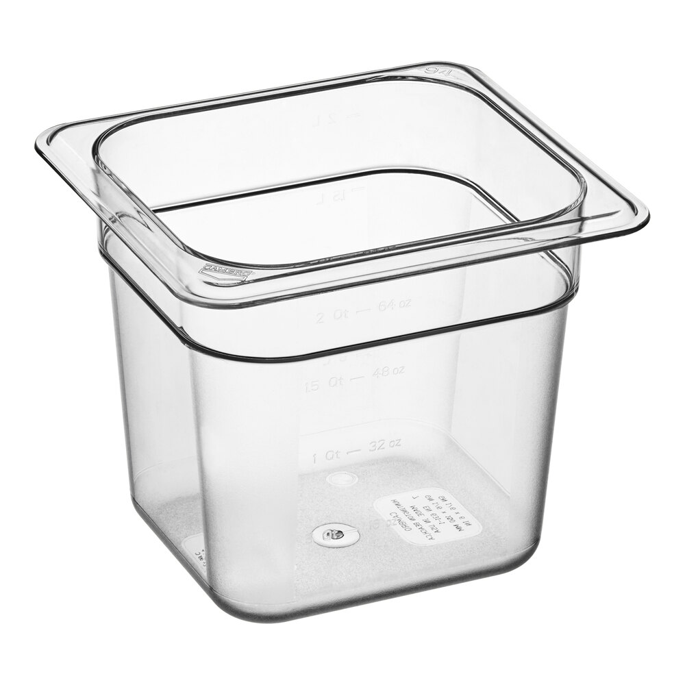 Coperto Morbido Cambro 30PPCWSC Padelle Cambro 30PPCWSC - 6 Pezzi Policarbonato Con Coperchio Morbido 1/3 Gnu Pan Con Coperchio - 3