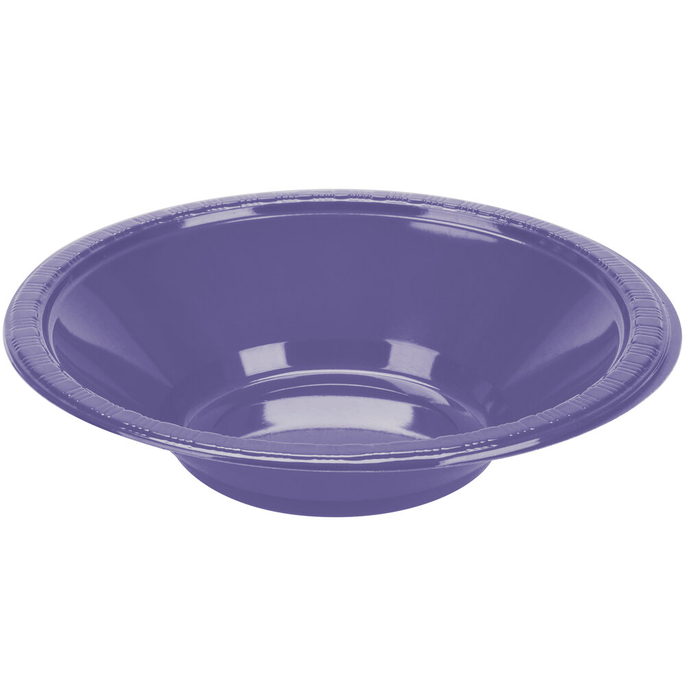 Creative Converting 28115051 12 oz. Purple Plastic Bowl 240/Case