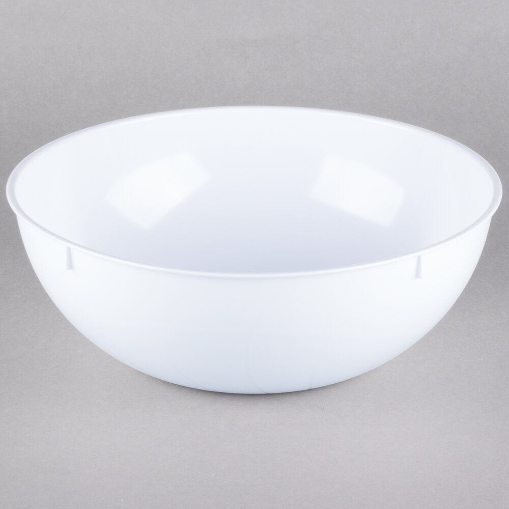 Fineline 3502WH Platter Pleasers 2 Gallon (256 oz.) White Plastic
