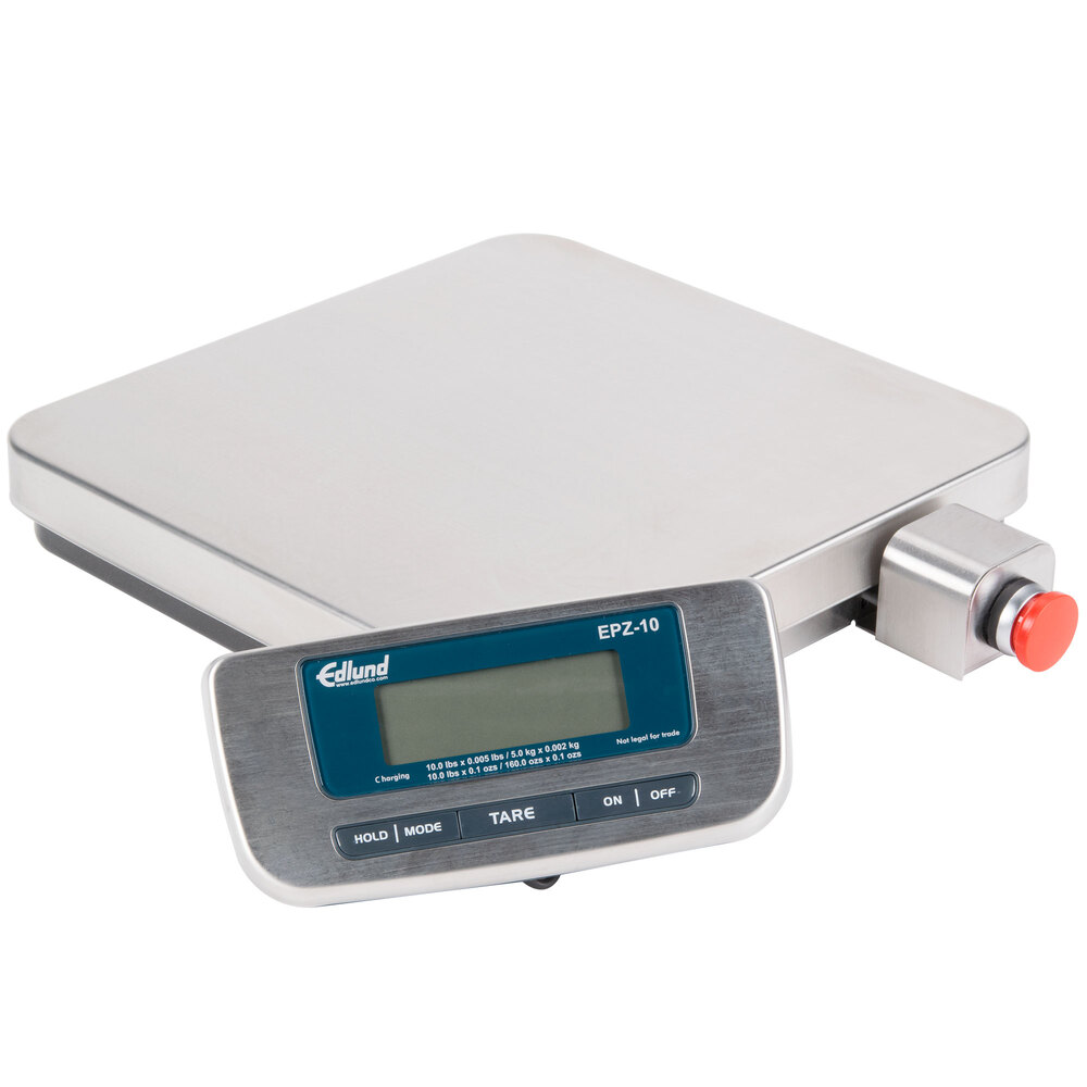 Edlund EPZ10F 10 lb. Stainless Steel Digital Pizza Scale with Front Tare
