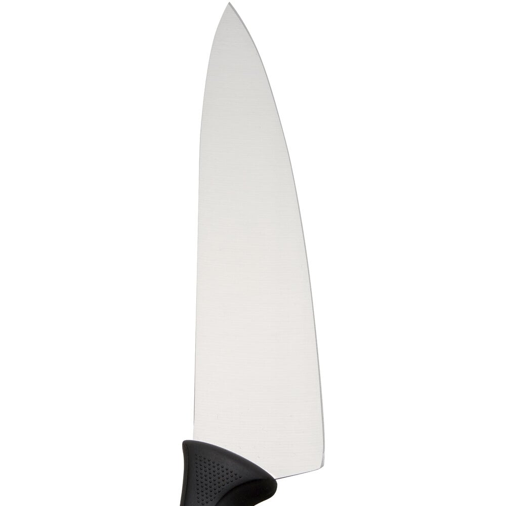 Chef knife with a straight edge
