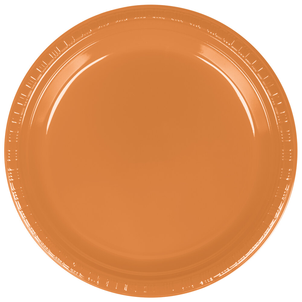 Plates Pumpkin Spice 24 count 9x24