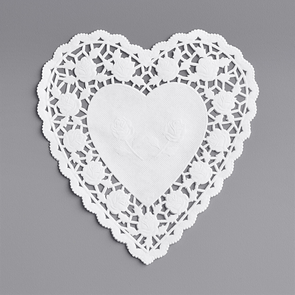 Paper Heart Doilies, 1000/Pack WebstaurantStore