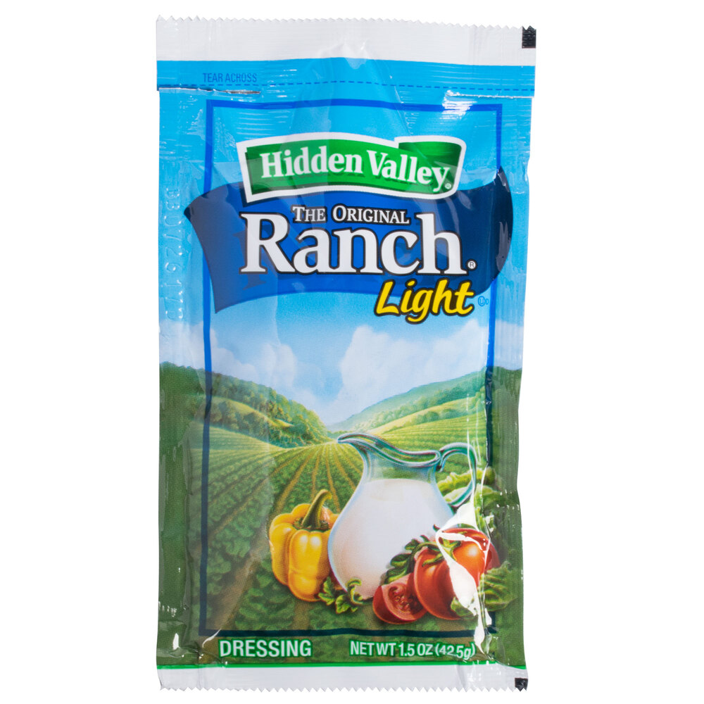 Hidden Valley 1.5 oz. Light Ranch Dressing Packet 84/Case