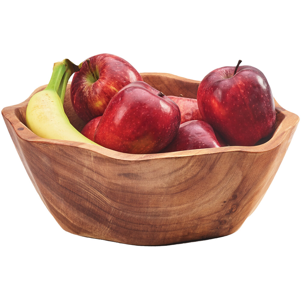 CalMil 355514 Wood Accent Bowl 14" x 3 1/4"