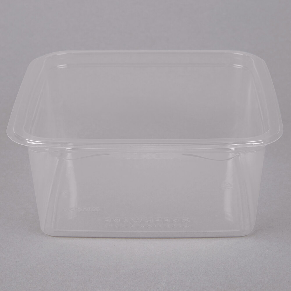FabriKal GS61 Greenware 32 oz. Clear PLA Plastic