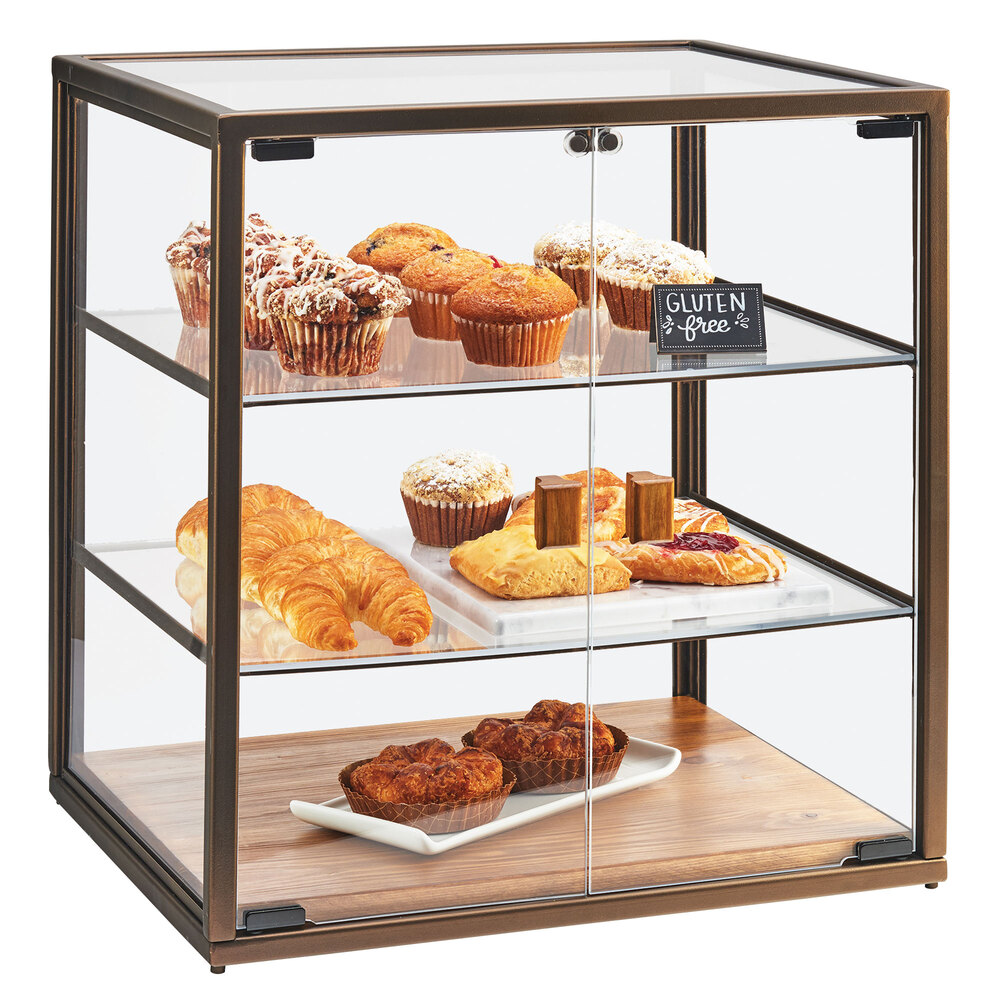 2/3/4 Shelves Acrylic Cake Display Cabinet Bakery Muffin Cupcake Donut Pastries