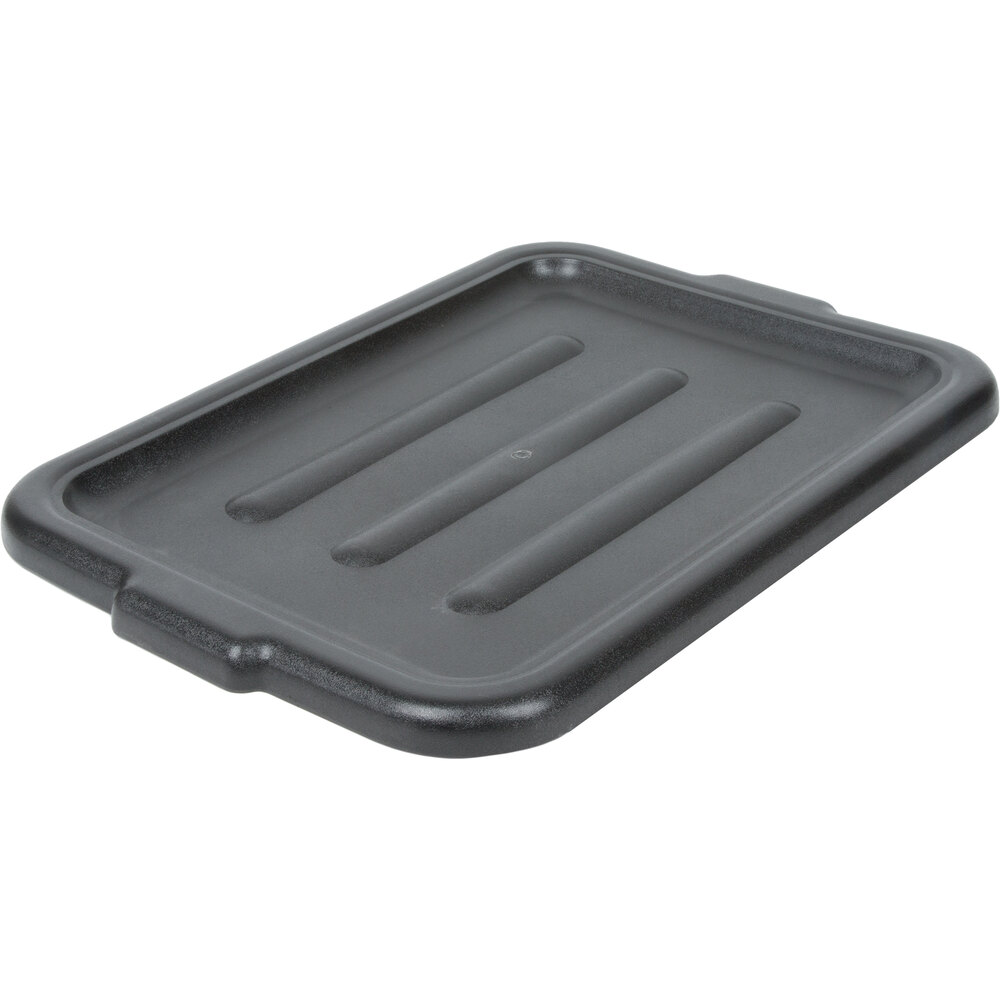 Choice Black Polyethylene Plastic Bus Tub Lid 21 1/2" x 15 1/2"