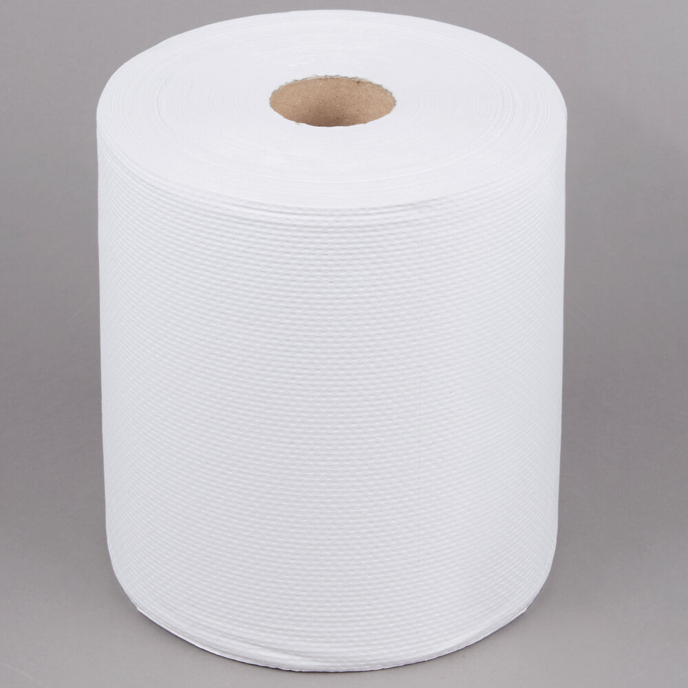 Roll Paper Towels White 2-Ply Long Lasting Easy Tear Off Cleaning Supply 4 Pack 