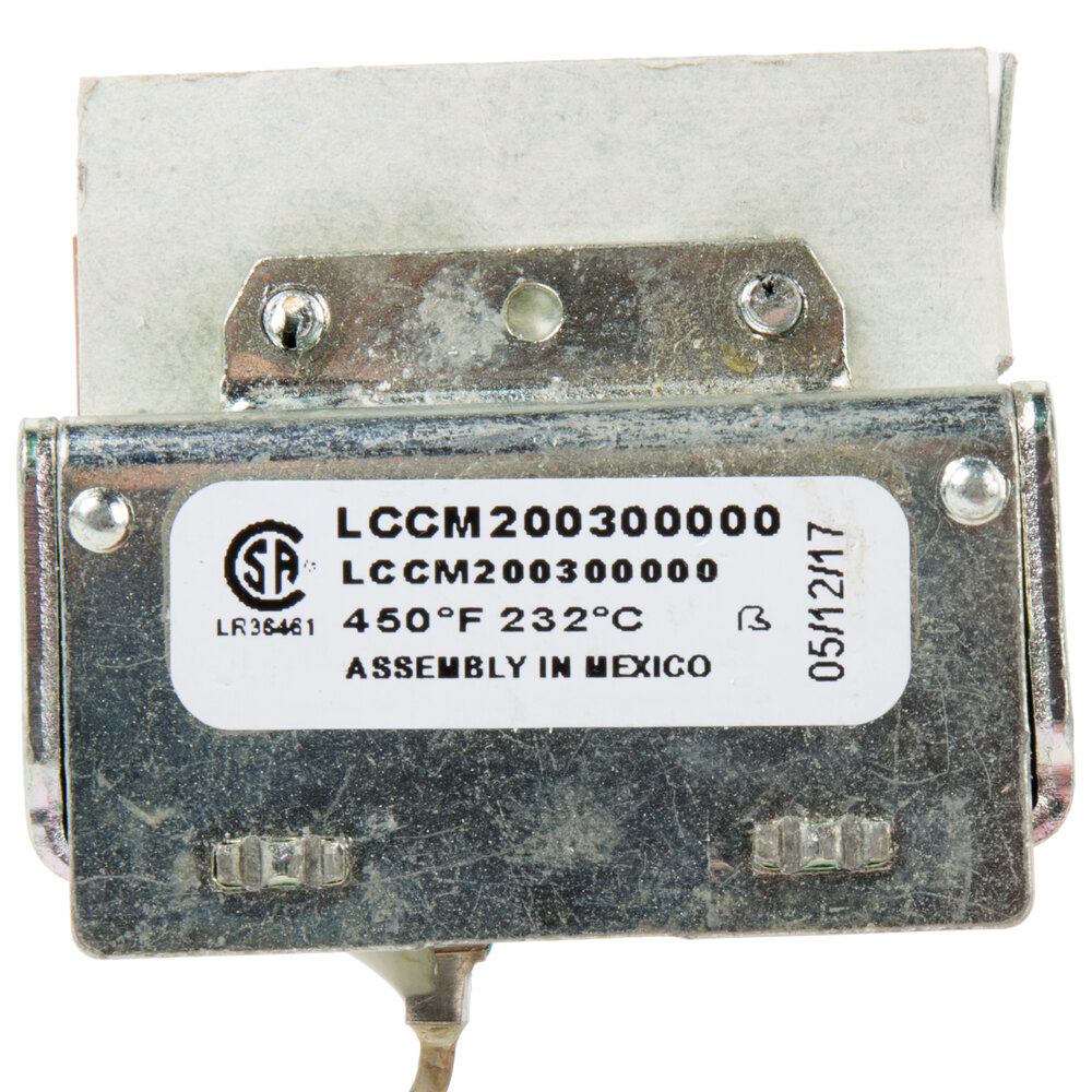 Avantco 177400046 High Limit Thermostat for FF300, FF400, and FF518