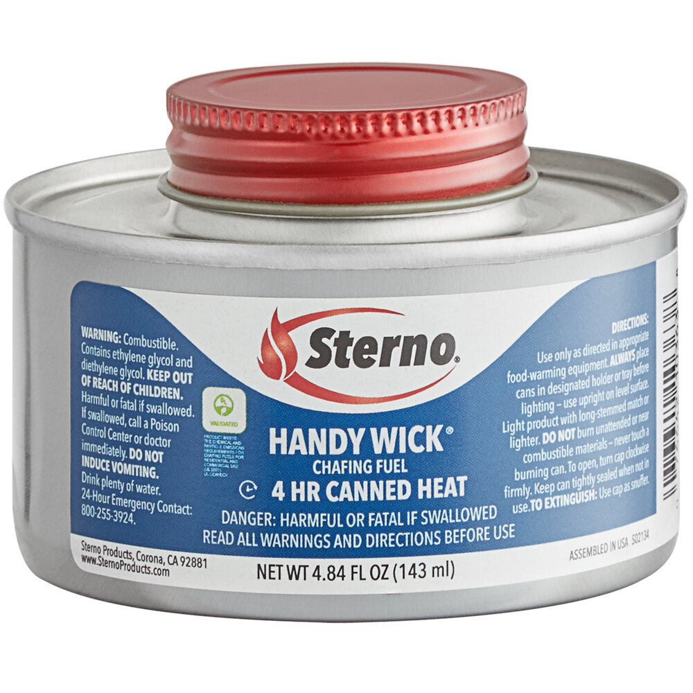 Sterno 10364 4 Hour Handy Wick Chafing Fuel with Safety Twist Cap