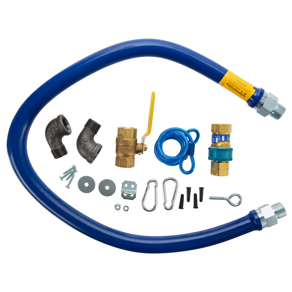 Dormont 1675KIT48 Deluxe 48" Moveable Gas Connector Kit with SnapFast