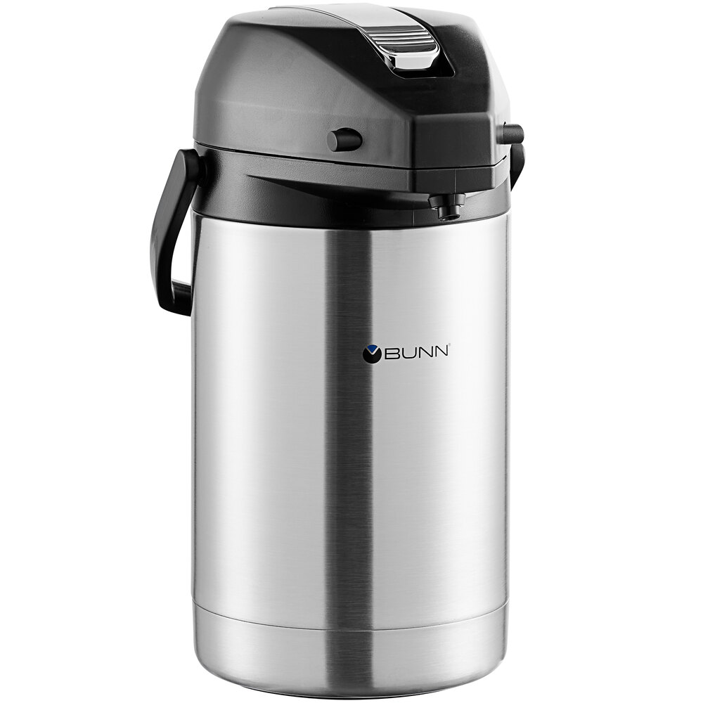 Bunn 2.5 Liter Airpot, Stainless Steel staurantStore