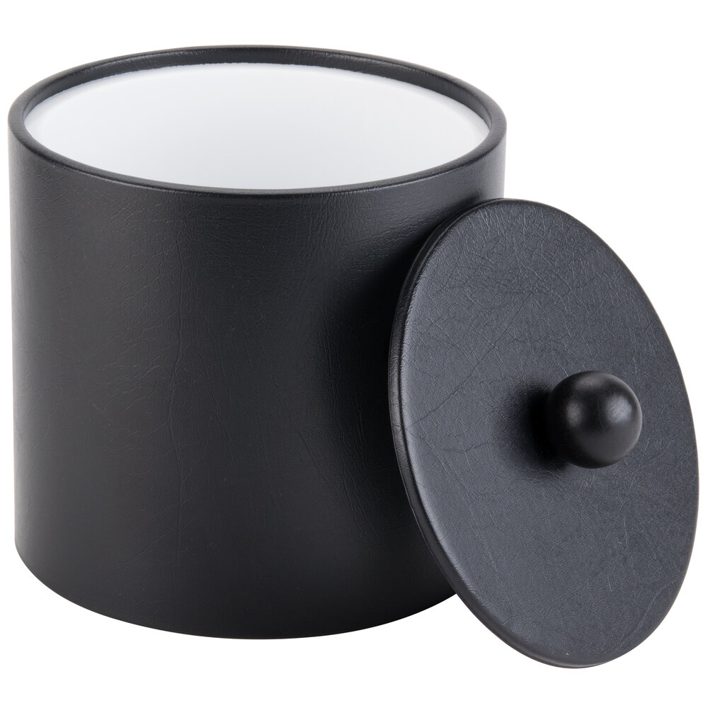 3 Qt. Black Vinyl Insulated Ice Bucket