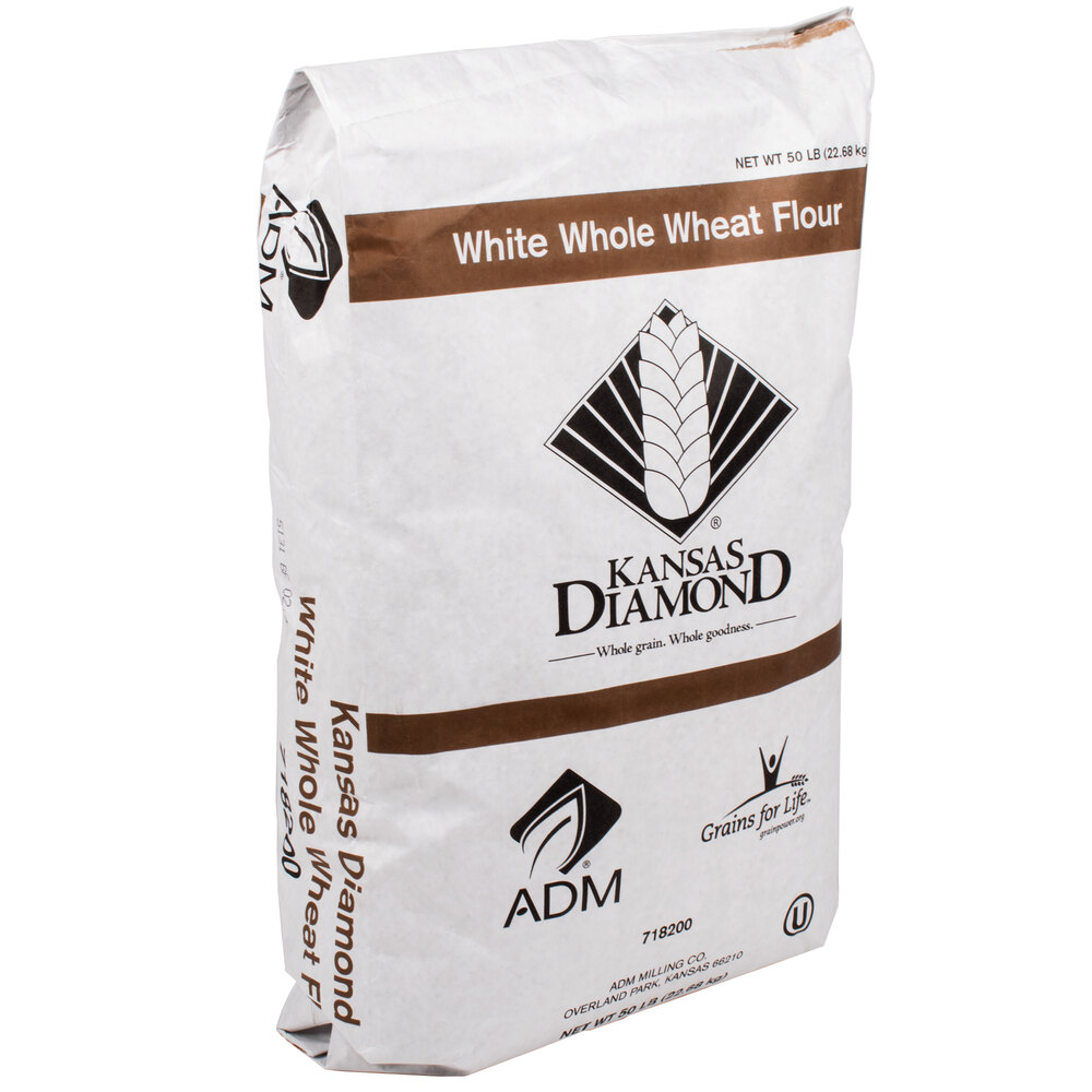 ADM Extra Fine White Whole Wheat Flour 50 lb.