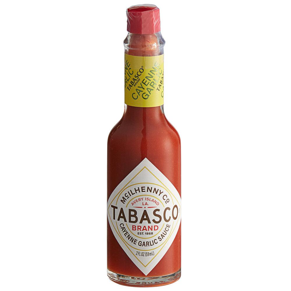 TABASCO® 2 oz. Cayenne Garlic Pepper Hot Sauce 12/Case