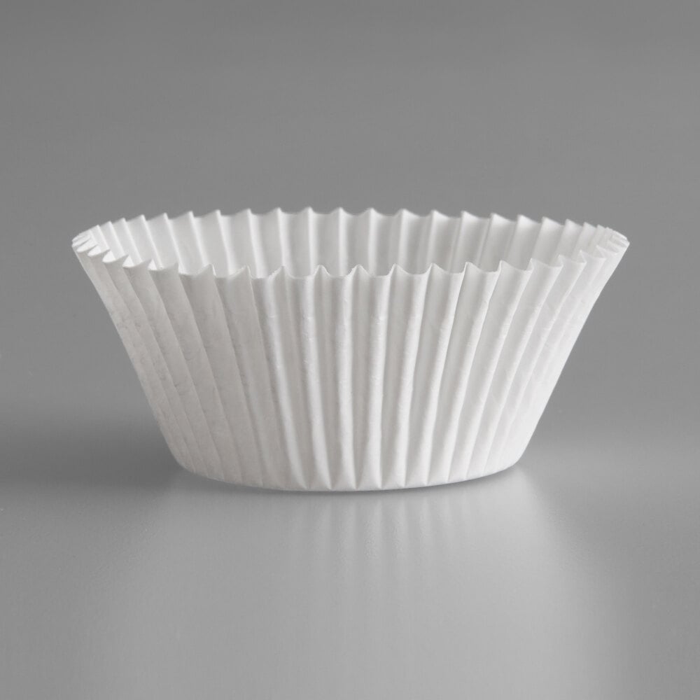 White Fluted Baking Cup 2 1/4" x 1 1/4" 500/Pack