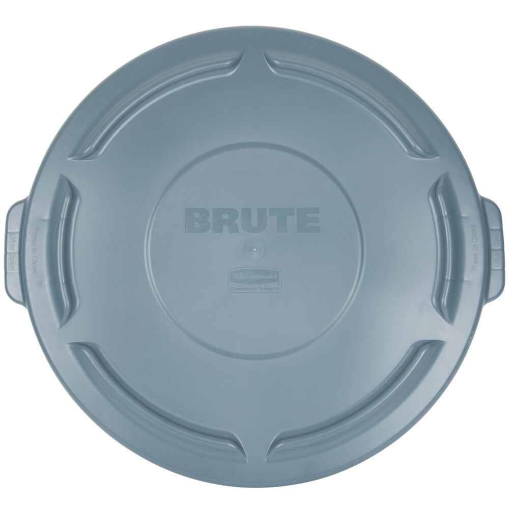 thumbnail image 2 of Rubbermaid FG263100GRAY Round Lid – Fits 32 Gal Brute Trash Can 2 of 3