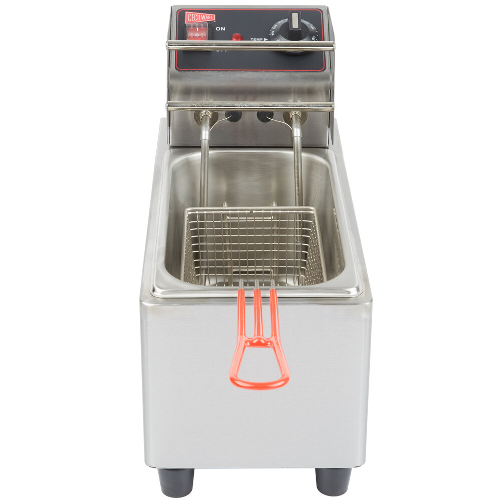 6 Liter Commercial Deep Fryer - Stainless Steel Electric 