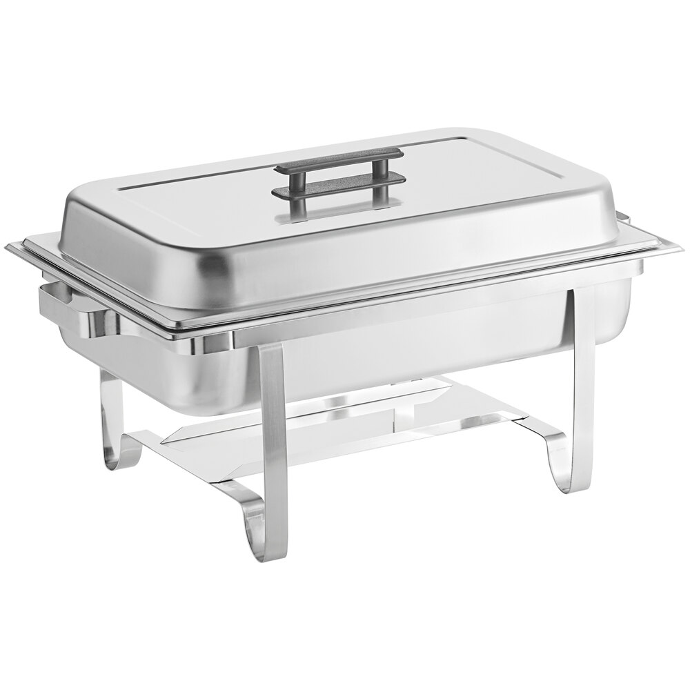 4 Pack Premier Chafers Stainless Steel Chafing Dish 8 Qt Full Size Buffet Trays 