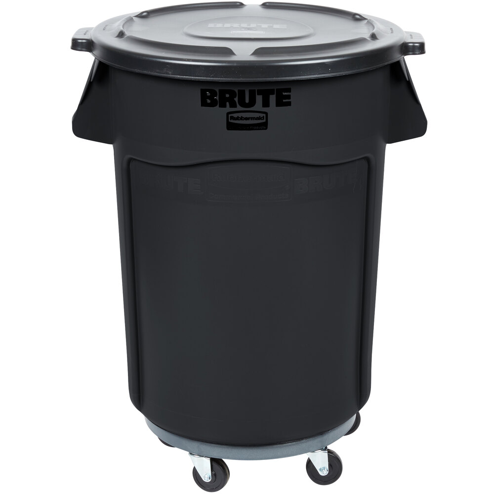 Rubbermaid 690FG44TCBKK BRUTE 44 Gallon Black Executive Round Trash Can