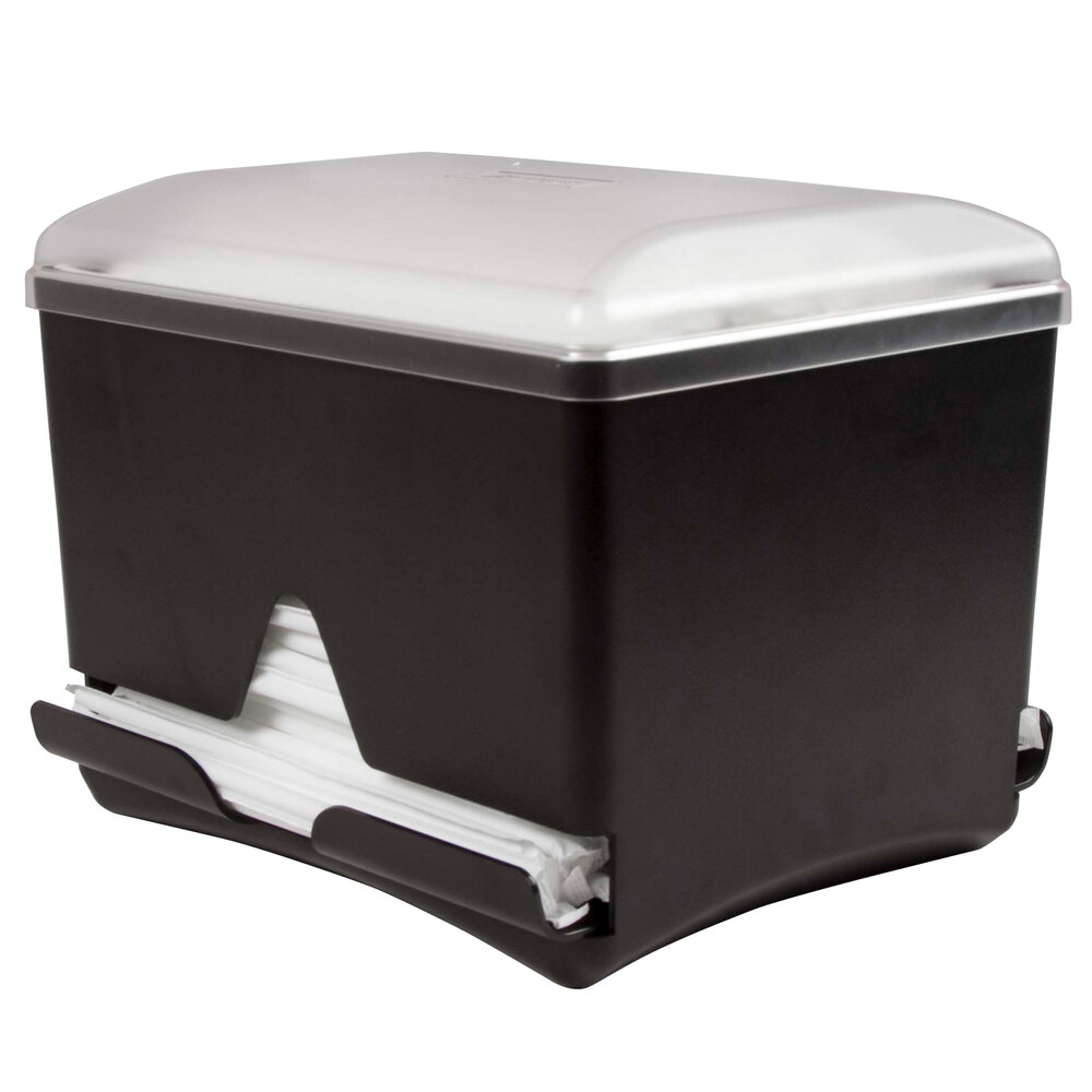 San Jamar ST500 DoubleSided Bulk Straw Dispenser Black